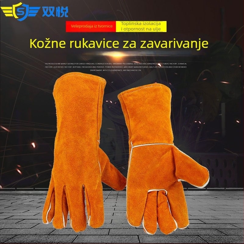 Rukavice za zavarivanje od teleće kože za električno zavarivanje i građevinarstvo