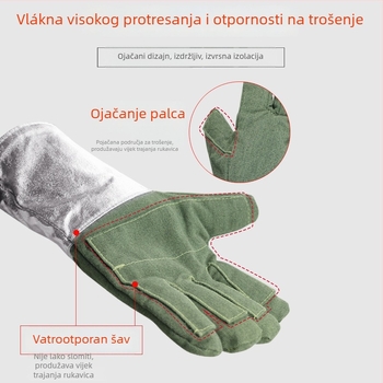 Ben bailey aramidne rukavice za visoke temperature, namijenjene proizvodnji čelika i stakla