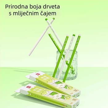 Deli drvena olovka - 2B/HB jezgro, drveno kućište, za pisanje i ispite