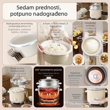Električni lonac za rižu LX20-40A, kapacitet ispod 500 ml, 220 V, 400 W, 12-mjesečno jamstvo