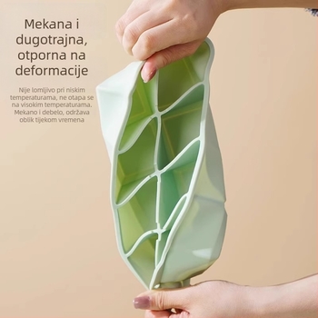 Kalup za led od silikona, s poklopcem, brzo zamrzavanje, lako oslobađanje