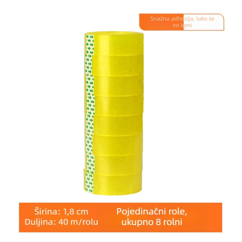 Prozirna BOPP traka za pakiranje, 45 μm, za omatanje cvijeća, 60 rolama u kutiji, Marka: Dongguan Printing Rubber Adhesive Products Co., Ltd.