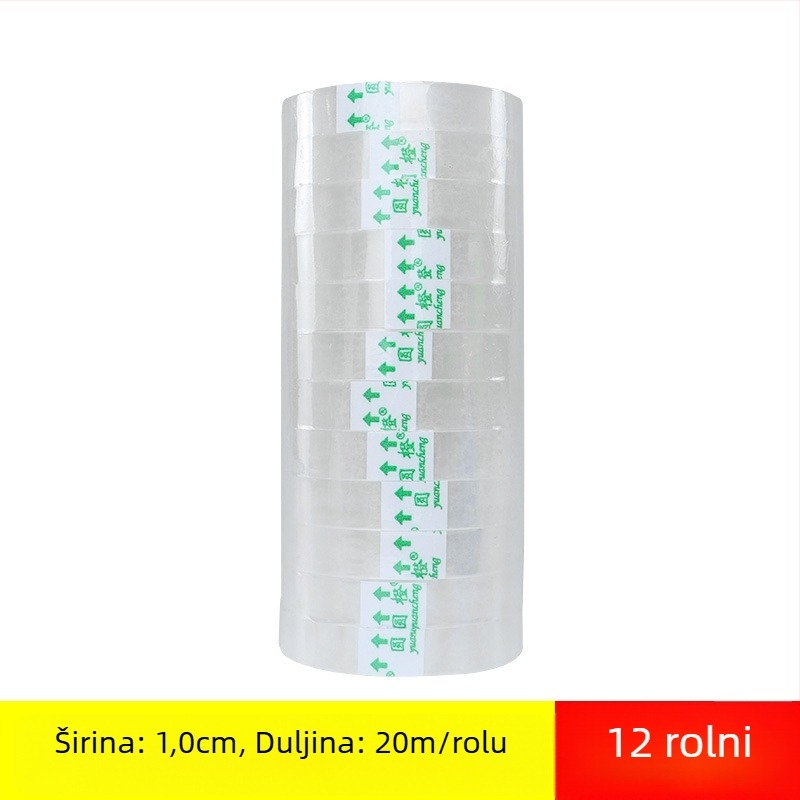 Prozirna BOPP traka za pakiranje, 45 μm, za omatanje cvijeća, 60 rolama u kutiji, Marka: Dongguan Printing Rubber Adhesive Products Co., Ltd.