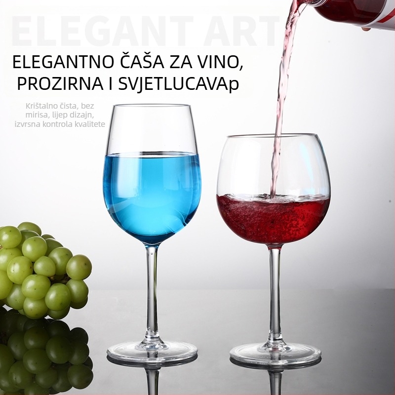Polikarbonatno vino čaša, otpornost na padove, moderni minimalistički goblet s prilagođenim logotipom, kapacitet 301-400 ml, pogodna za šampanjac, čaj s mlijekom i sokove