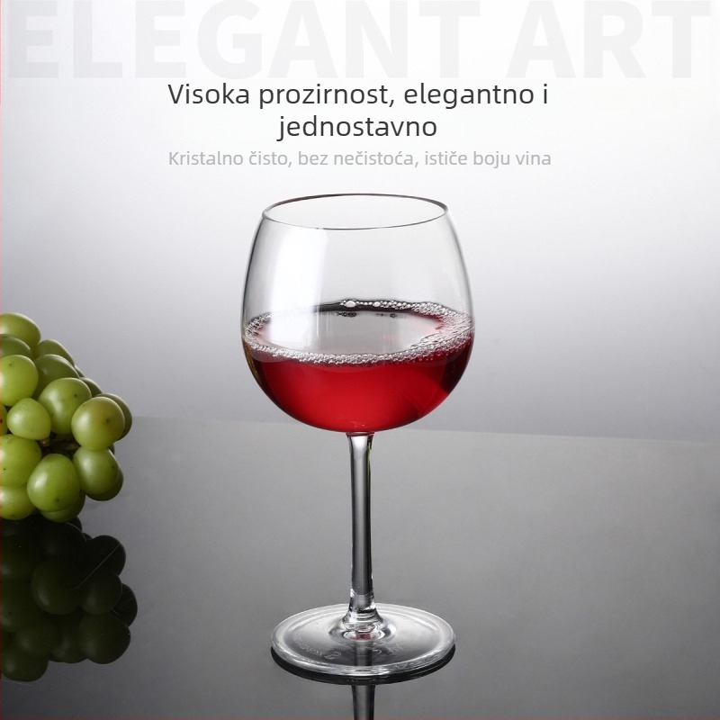 Polikarbonatno vino čaša, otpornost na padove, moderni minimalistički goblet s prilagođenim logotipom, kapacitet 301-400 ml, pogodna za šampanjac, čaj s mlijekom i sokove