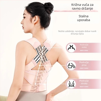 Ispravljač držanja za odrasle – unisex, Model: Tri pojasa za korekciju držanja (2024)