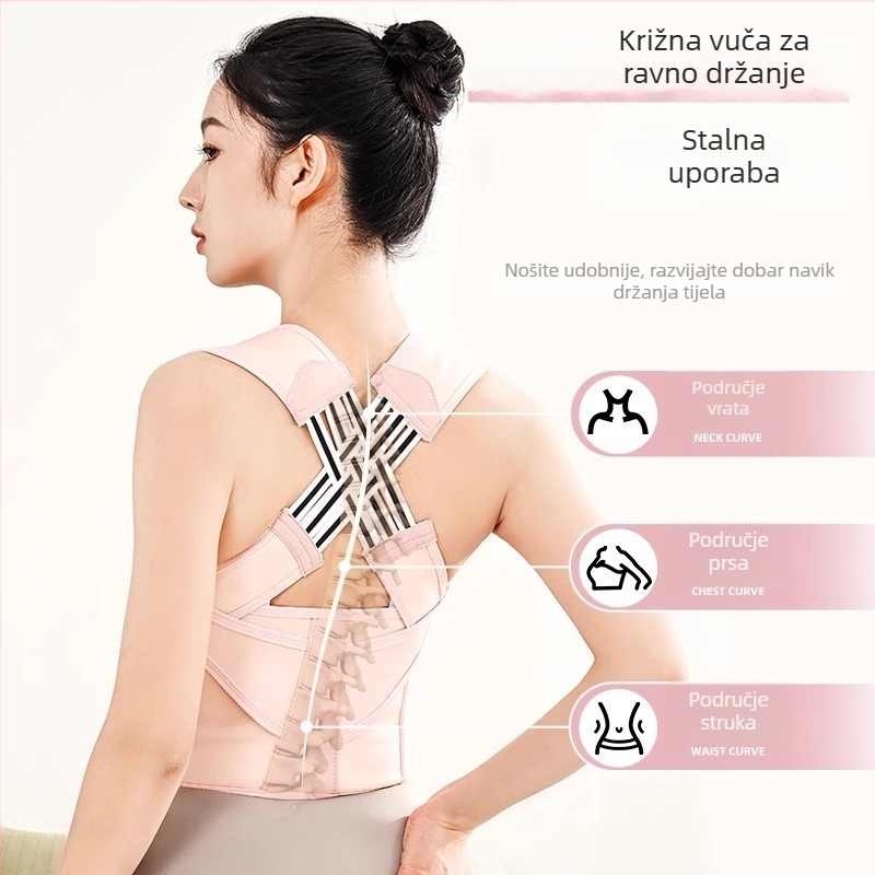 Ispravljač držanja za odrasle – unisex, Model: Tri pojasa za korekciju držanja (2024)