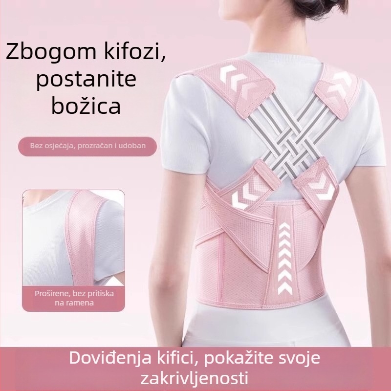 Ispravljač držanja za odrasle – unisex, Model: Tri pojasa za korekciju držanja (2024)