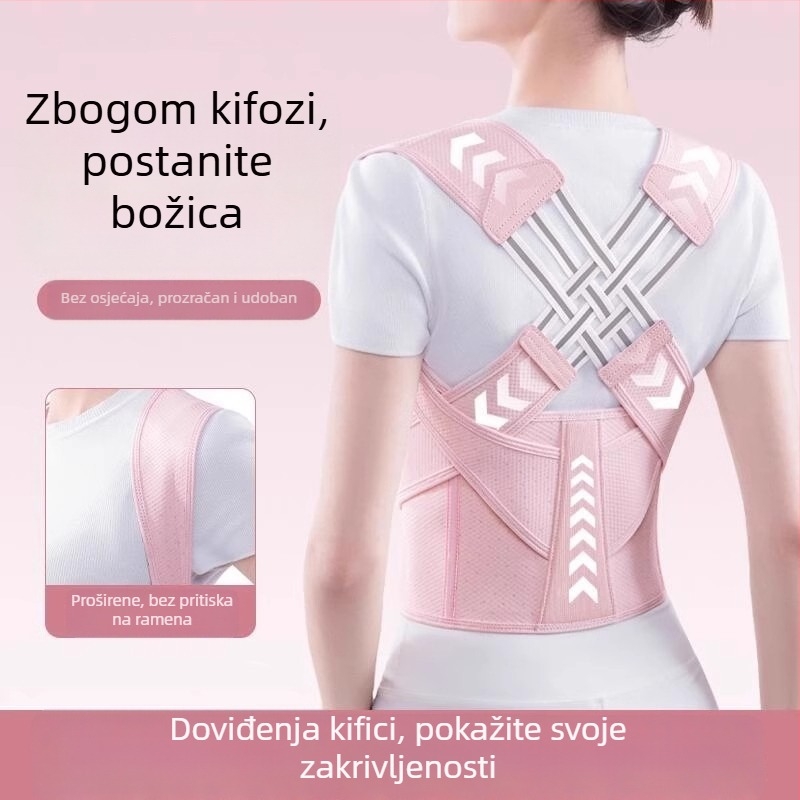 Ispravljač držanja za odrasle – unisex, Model: Tri pojasa za korekciju držanja (2024)