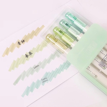 Fluorescentni marker s zamjenjivim jezgrom i mekanim vrhom (Model HP7500; Plastično kućište; 6 komada u maloj kutiji; Zamjenjiva jezgra; Mekan vrh)