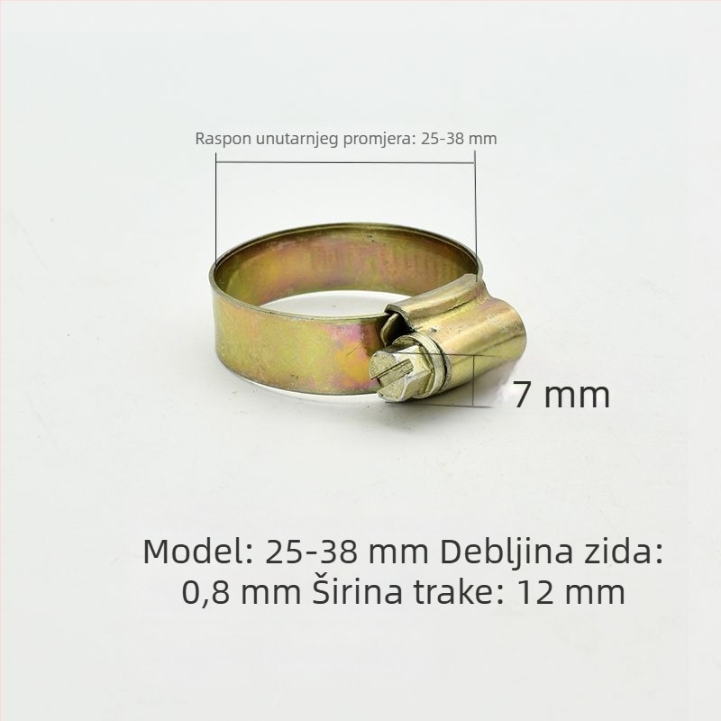 Stezaljka za cijevi za vodovodnu cijev - zadebljana i šira, nominalni promjer 26 mm, promjer učvršćivanja 25 mm, marka: Druga