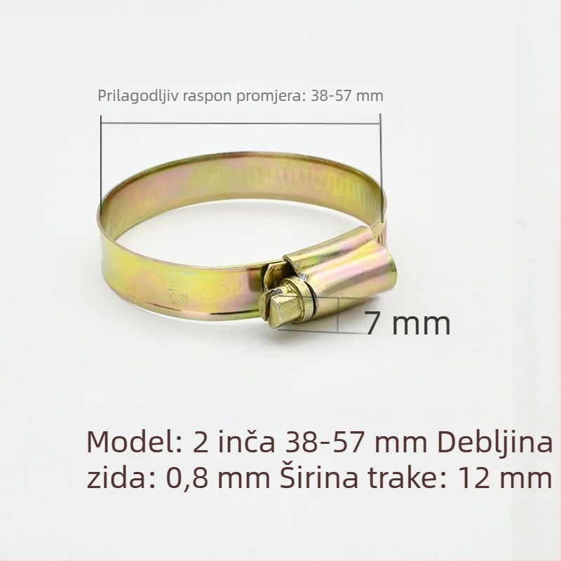 Stezaljka za cijevi za vodovodnu cijev - zadebljana i šira, nominalni promjer 26 mm, promjer učvršćivanja 25 mm, marka: Druga