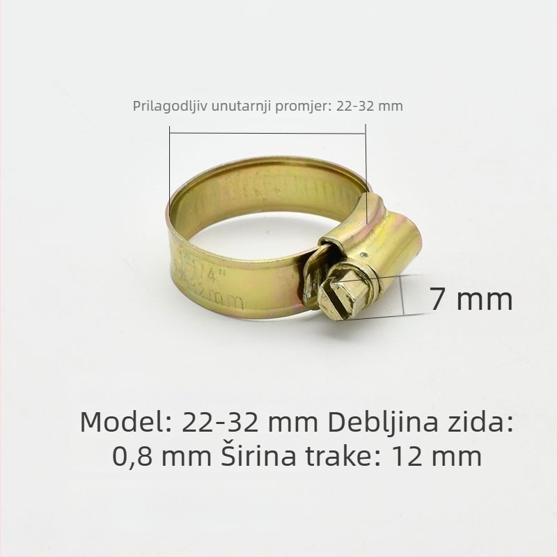 Stezaljka za cijevi za vodovodnu cijev - zadebljana i šira, nominalni promjer 26 mm, promjer učvršćivanja 25 mm, marka: Druga