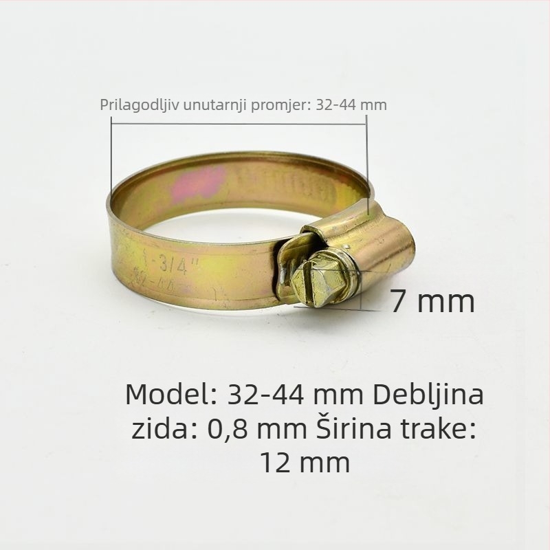 Stezaljka za cijevi za vodovodnu cijev - zadebljana i šira, nominalni promjer 26 mm, promjer učvršćivanja 25 mm, marka: Druga