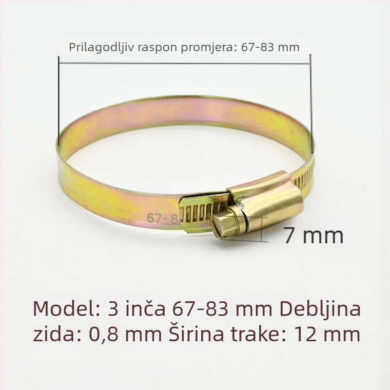 Stezaljka za cijevi za vodovodnu cijev - zadebljana i šira, nominalni promjer 26 mm, promjer učvršćivanja 25 mm, marka: Druga