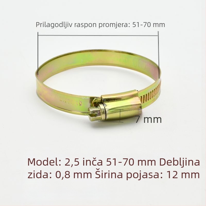 Stezaljka za cijevi za vodovodnu cijev - zadebljana i šira, nominalni promjer 26 mm, promjer učvršćivanja 25 mm, marka: Druga