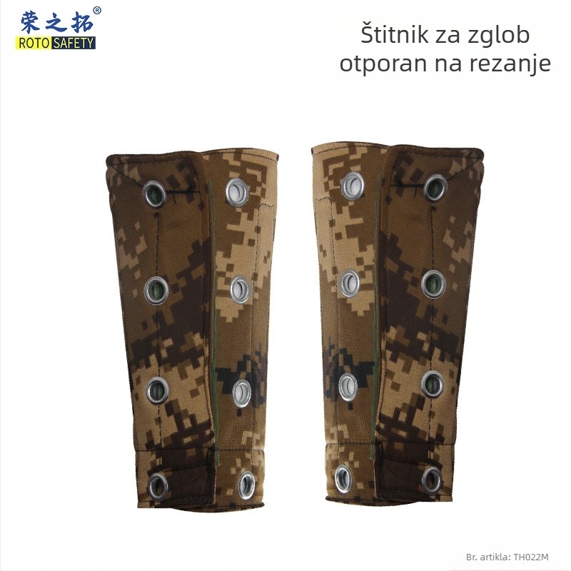 Zaštitni rukav za podlakticu s željeznim prstenom, otporan na rezanje i ogrebotine, za rukovanje staklom u tvornicama, s integriranom čeličnom trakom, debeli, otporan na habanje