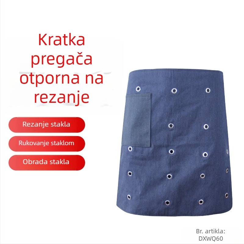 Zaštitni rukav za podlakticu s željeznim prstenom, otporan na rezanje i ogrebotine, za rukovanje staklom u tvornicama, s integriranom čeličnom trakom, debeli, otporan na habanje