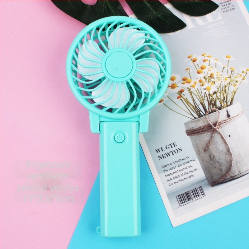 Benjie Cartoon Ručni Plastični Mini Ventilator — Višefunkcionalan s Hlađenjem, Pogodan Za Studente, Putovanja, Ured i Studentski Dom
