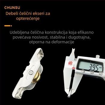 Donji vodilni valjak za prozore i vrata (Materijal: nehrđajući čelik; Model: 80/88; Marka: Spring shaping; Namjena: prozori i vrata; Stil: moderni minimalistički)