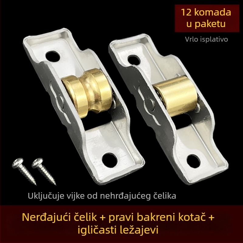 Donji vodilni valjak za prozore i vrata (Materijal: nehrđajući čelik; Model: 80/88; Marka: Spring shaping; Namjena: prozori i vrata; Stil: moderni minimalistički)