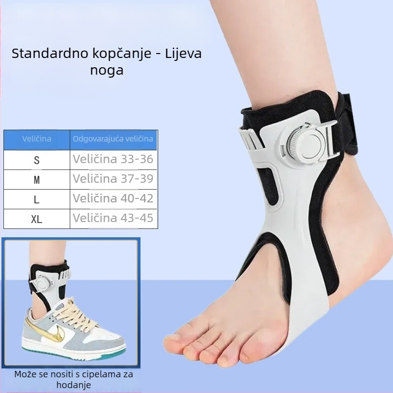 Ortoza za pad stopala i gležnja – plastični omotač od smole i postava od SBR; Marka: Zongxiang; Model: Foot drop orthosis; Primjenjivi dijelovi: stopala