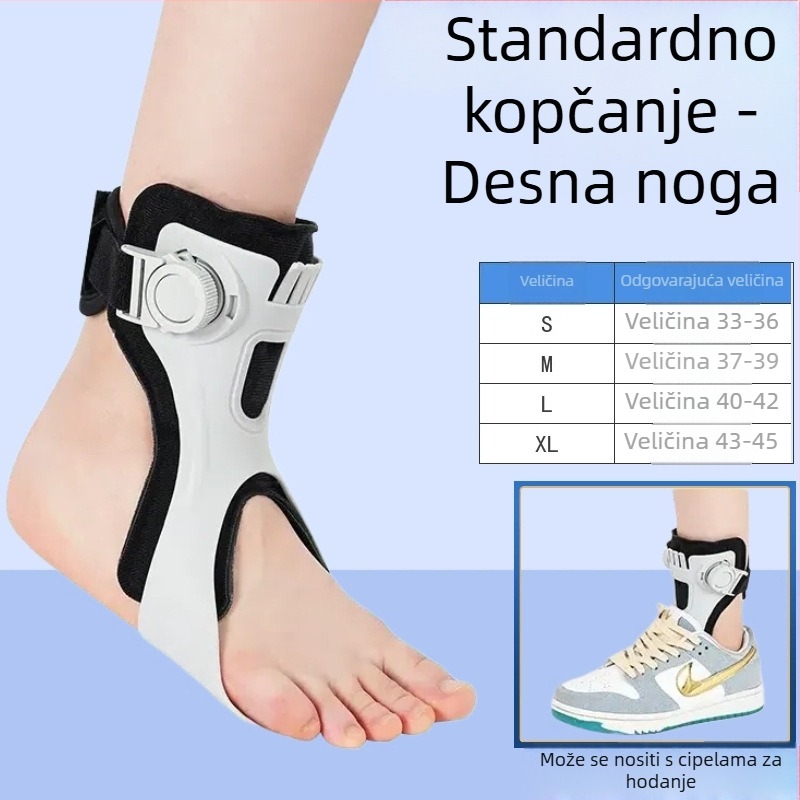 Ortoza za pad stopala i gležnja – plastični omotač od smole i postava od SBR; Marka: Zongxiang; Model: Foot drop orthosis; Primjenjivi dijelovi: stopala