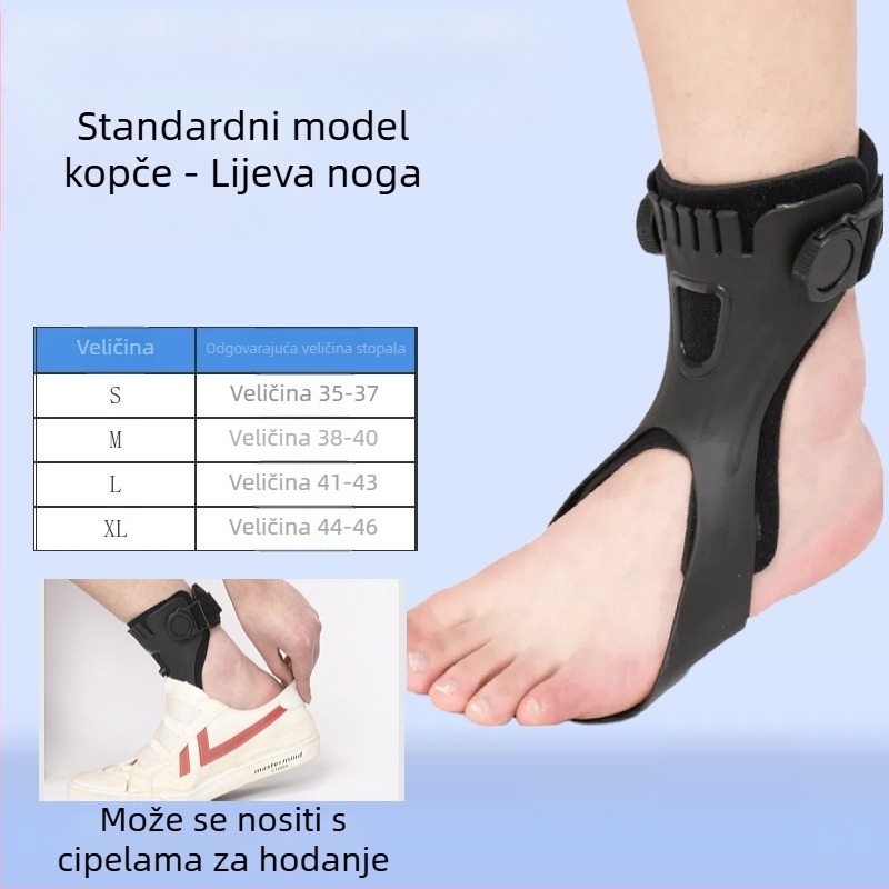 Ortoza za pad stopala i gležnja – plastični omotač od smole i postava od SBR; Marka: Zongxiang; Model: Foot drop orthosis; Primjenjivi dijelovi: stopala