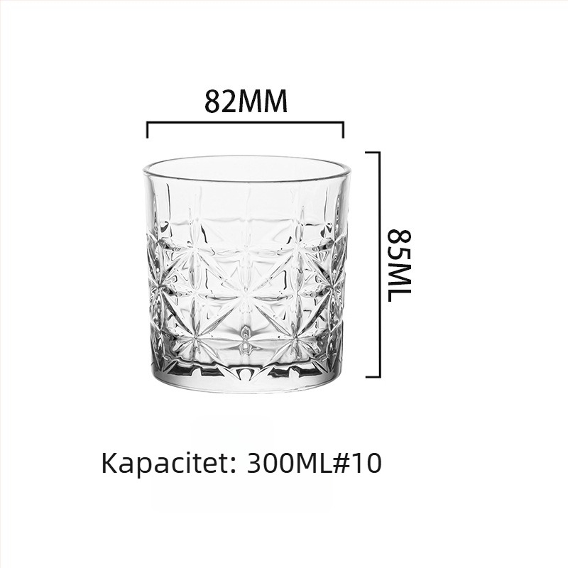 Set čaša za viski od kristalnog stakla - moderni minimalistički stil; zapremina 301-400 ml; više od 10 kom; mogućnost tiskanja logotipa