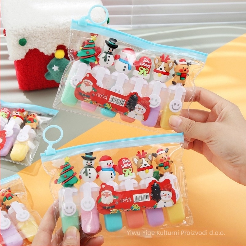 AL 6-dijelni set fluorescentnih flomastera, plastično kućište, PVC vrećica, neizbrisivo, model Hunter Demon Girl Group