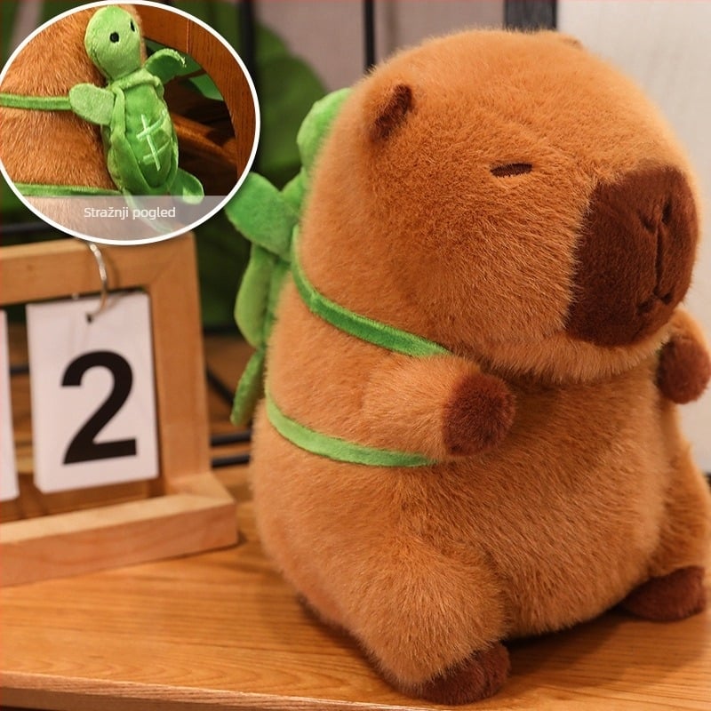 Capybara pliš igračka Kangda, kratka pliš, PP pamuk punilo, za uzrast 14+