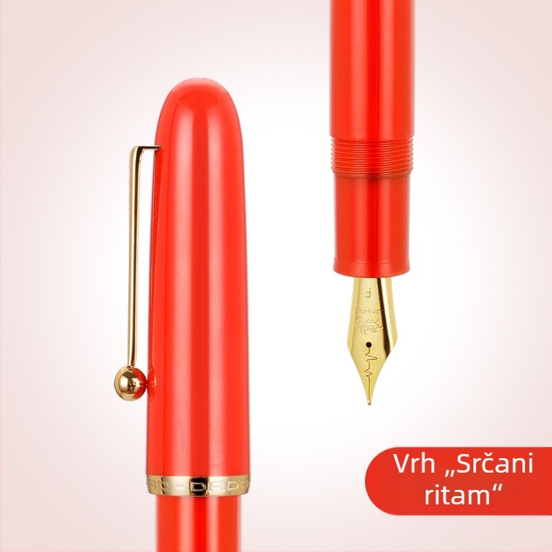Jin Hao 9016 Avenue nalivperom s iridijevim vrhom, zamjenjivi tintni vak, spiralni poklop