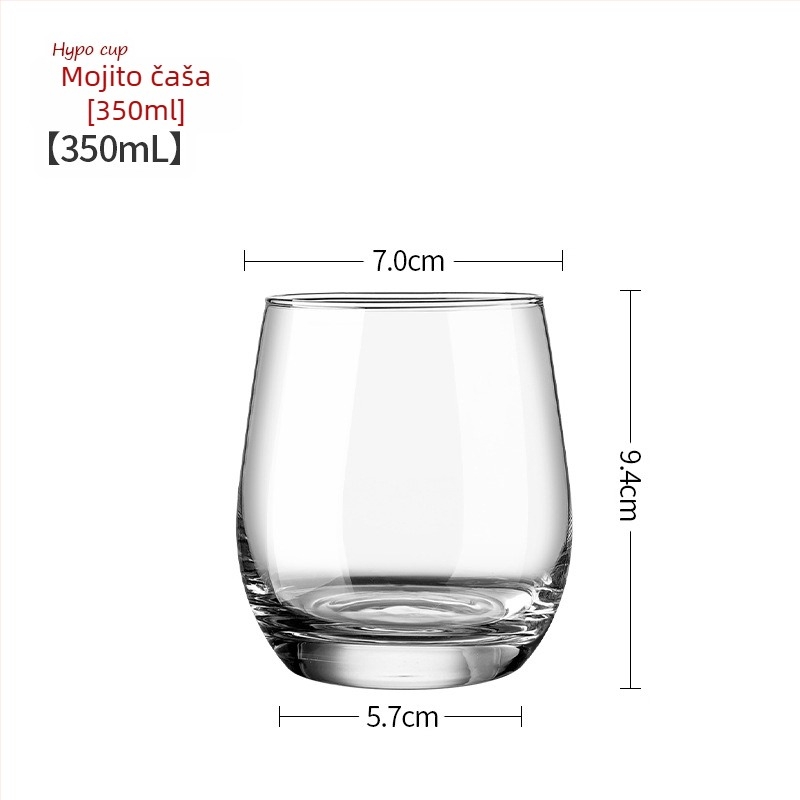 Staklena čaša za koktele, proziran moderan dizajn, kapacitet 301–400 ml, SXF brend, ispis logotipa