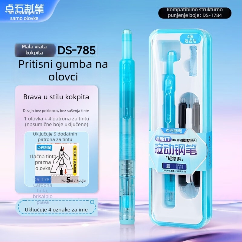 Dotting Pen: plastično kućište • sustav tinte s kartridžom • vrh EF/F • Dotting Pen model • 1 set • Šifra proizvoda 12345678