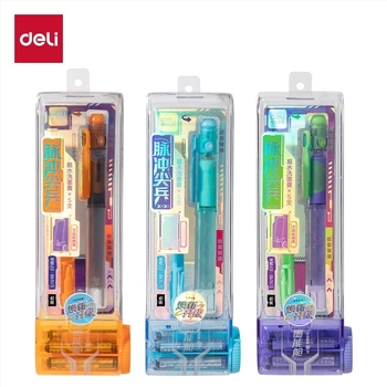 Deli šesterokutno školsko pero s zamjenjivim tintom, EF nib, plastično kućište, art. 2308