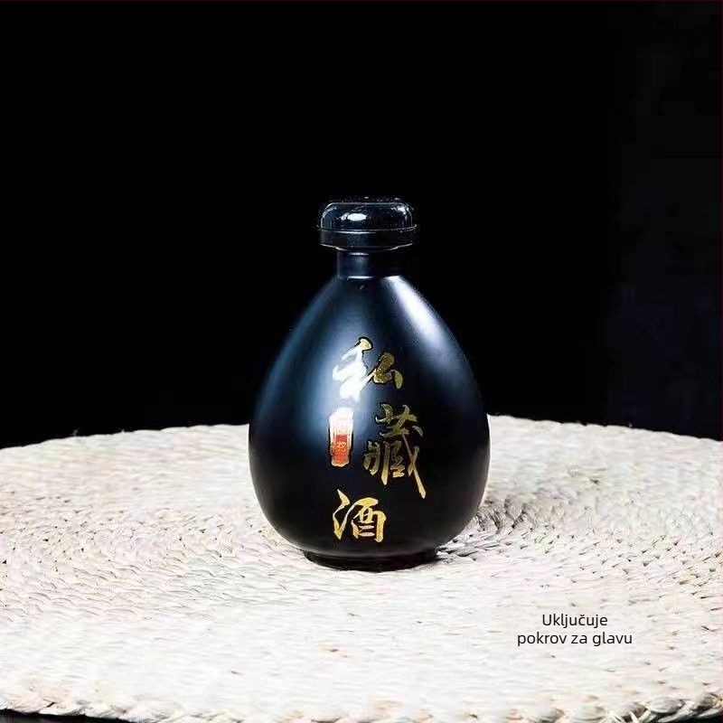 Prazna staklena bočica za vino set, moderni minimalistički stil, 30 komada u setu, 1 set, tisk logotipa dostupan