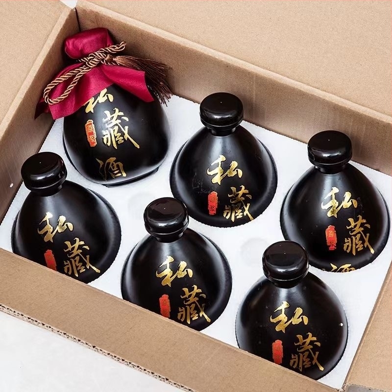 Prazna staklena bočica za vino set, moderni minimalistički stil, 30 komada u setu, 1 set, tisk logotipa dostupan