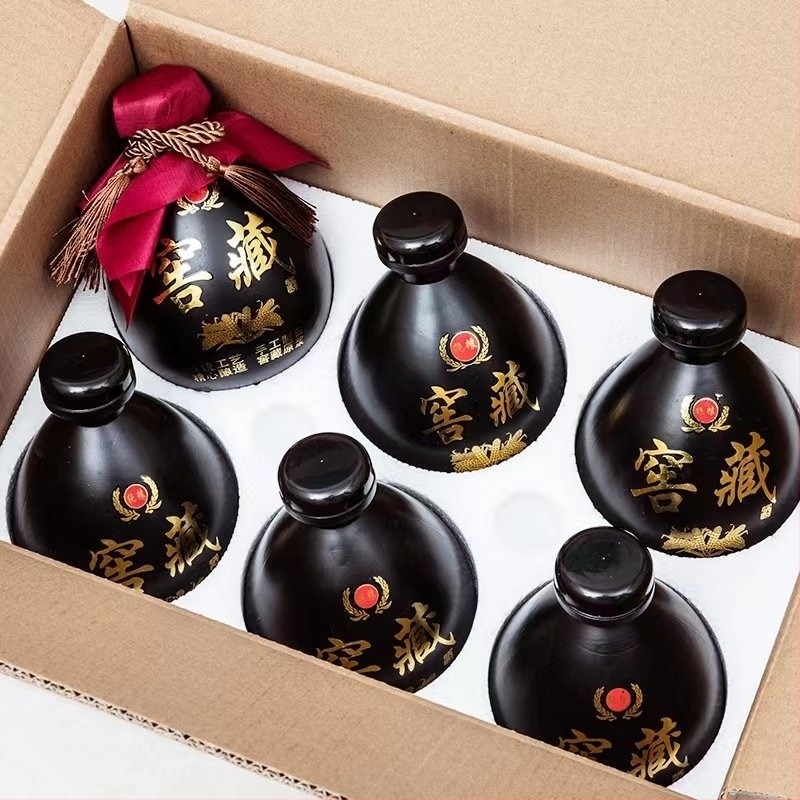 Prazna staklena bočica za vino set, moderni minimalistički stil, 30 komada u setu, 1 set, tisk logotipa dostupan