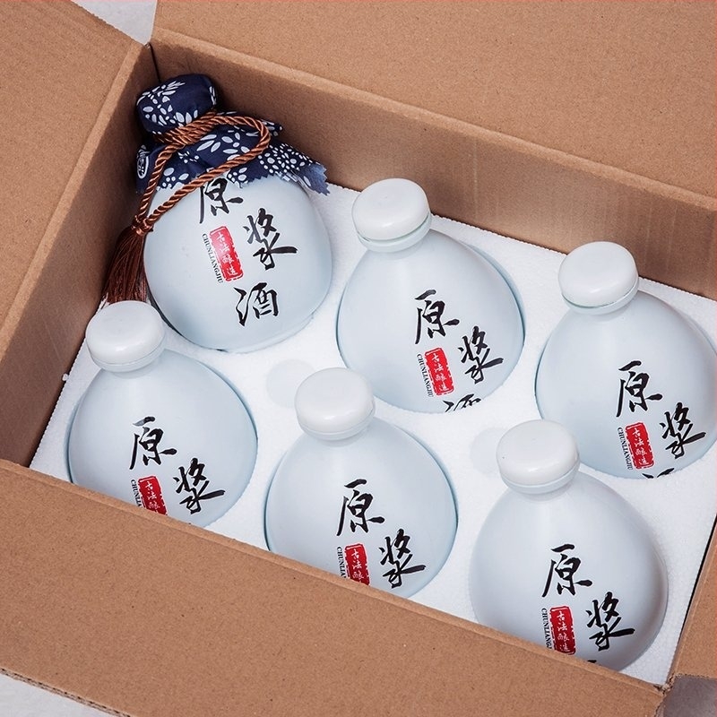 Prazna staklena bočica za vino set, moderni minimalistički stil, 30 komada u setu, 1 set, tisk logotipa dostupan