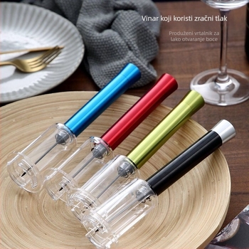 Otvarač boce vina s tlakom zraka, automatski, od nehrđajućeg čelika, kreativan dizajn