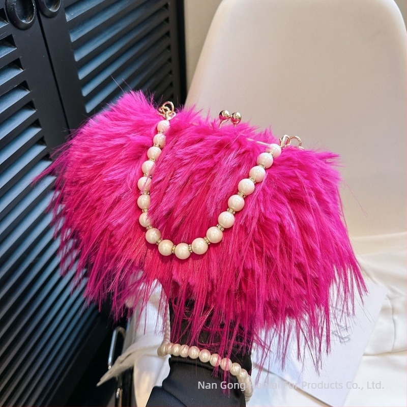 Plišana torbica s perlama i plavnim ukrasima, torba preko ramena (Materijal: pliš; Podstava: PU; Oblik torbe: horizontalni kvadrat; Brava: zaključavanje; Unutarnji prostor: džep za mobitel)