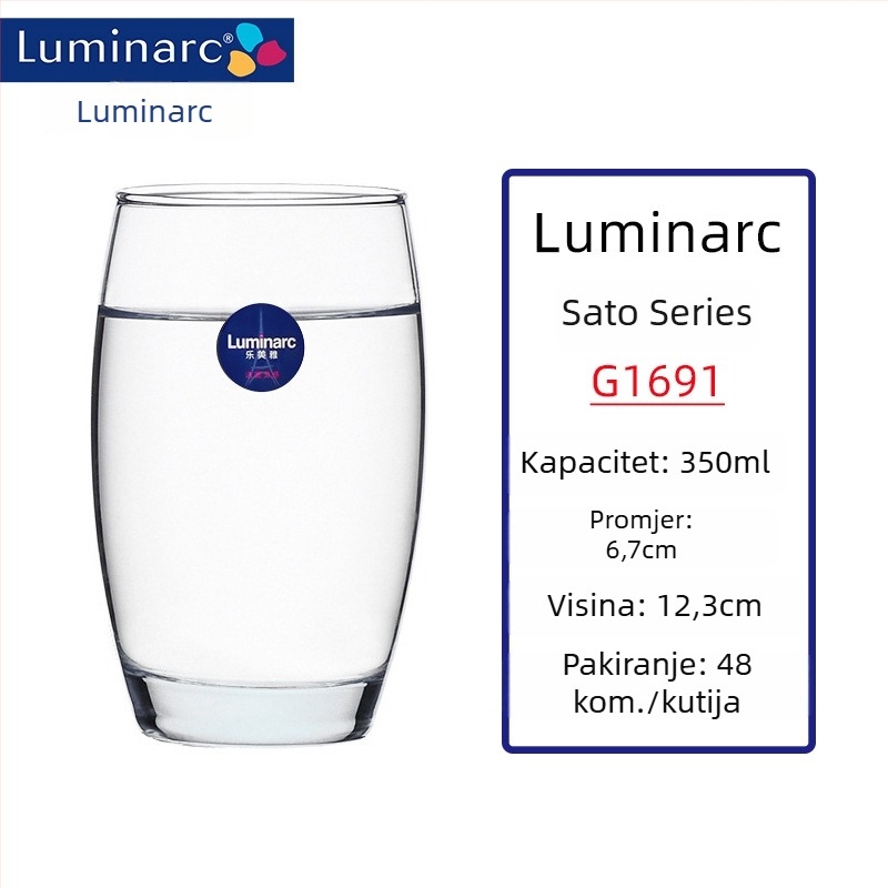 Set čaša za vino od toplinski otporne stakle, kapacitet 301–400 ml, moderan minimalistički stil, bez ručke