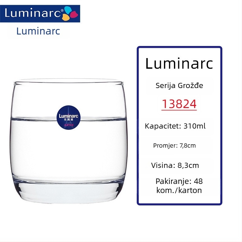 Set čaša za vino od toplinski otporne stakle, kapacitet 301–400 ml, moderan minimalistički stil, bez ručke