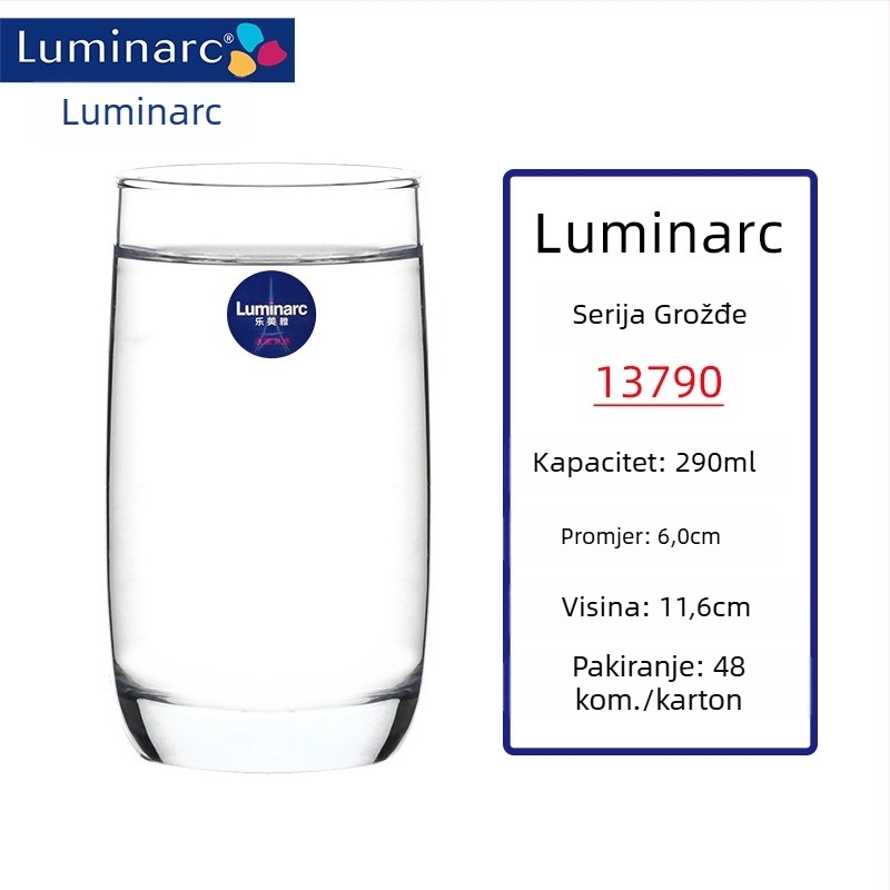Set čaša za vino od toplinski otporne stakle, kapacitet 301–400 ml, moderan minimalistički stil, bez ručke