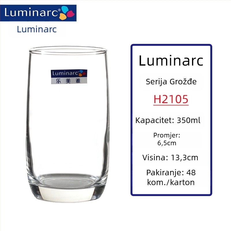 Set čaša za vino od toplinski otporne stakle, kapacitet 301–400 ml, moderan minimalistički stil, bez ručke