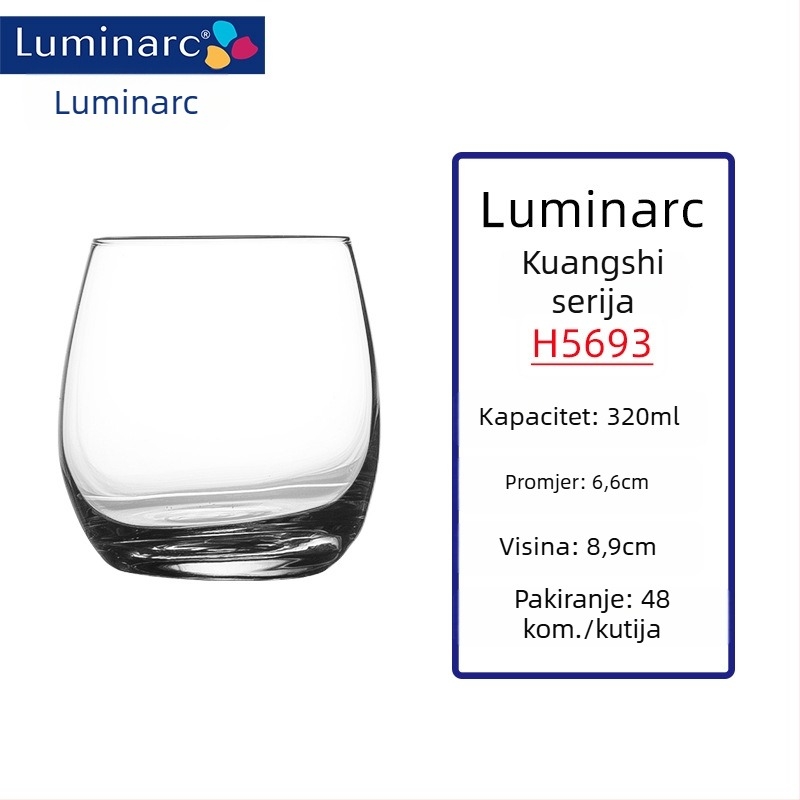Set čaša za vino od toplinski otporne stakle, kapacitet 301–400 ml, moderan minimalistički stil, bez ručke
