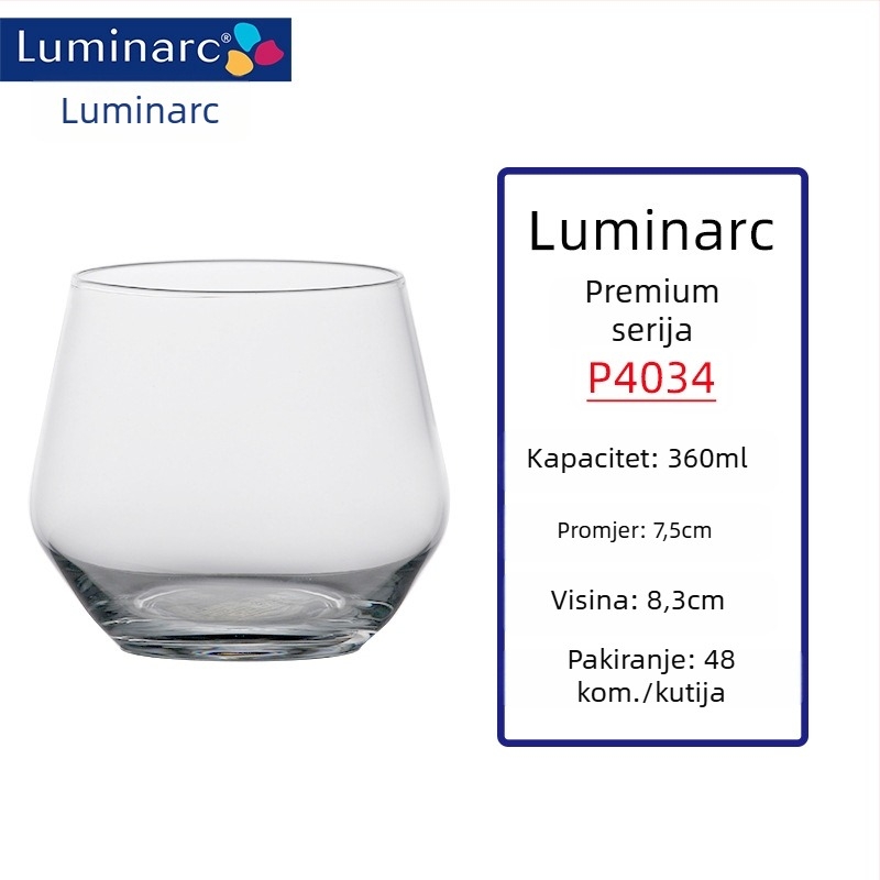 Set čaša za vino od toplinski otporne stakle, kapacitet 301–400 ml, moderan minimalistički stil, bez ručke