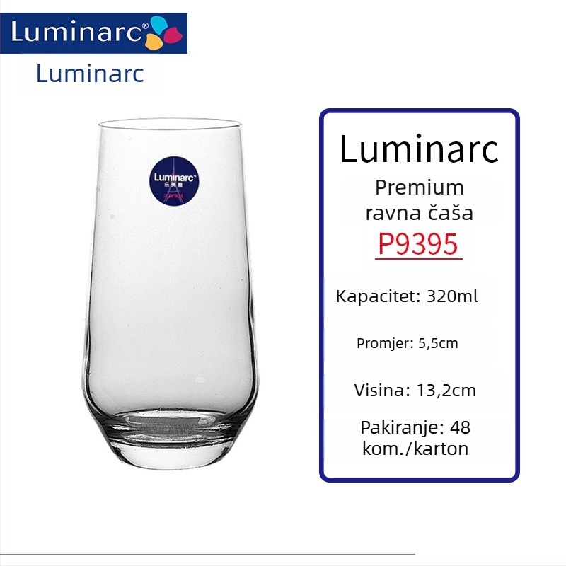 Set čaša za vino od toplinski otporne stakle, kapacitet 301–400 ml, moderan minimalistički stil, bez ručke