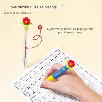 Mehanička olovka s grafitom 1,3 mm, automatsko napredovanje, bez šiljenja, izdržljiv grafit, dizajn korekcije držanja