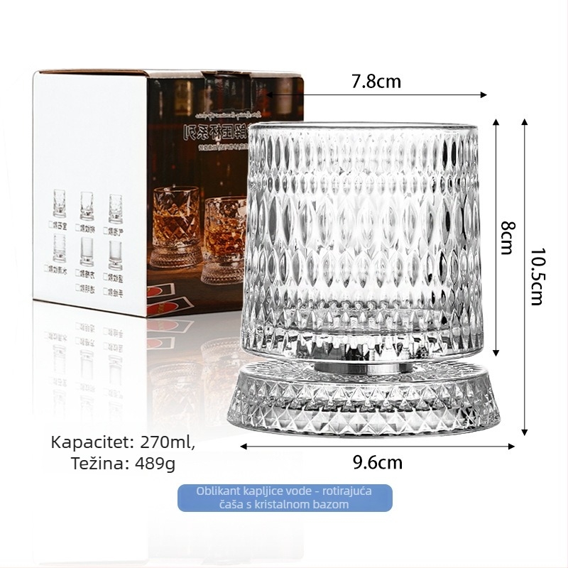 Whiskey čaša od stakla sodalime, lagani luksuzni stil, kapacitet 401–500 ml, mogućnost personalizacije
